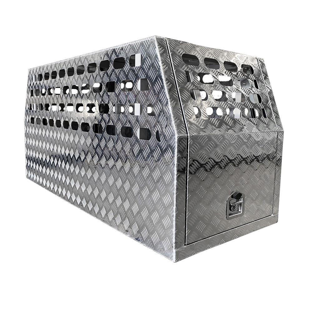 700mm Checker Plate Aluminium Full Dog Box