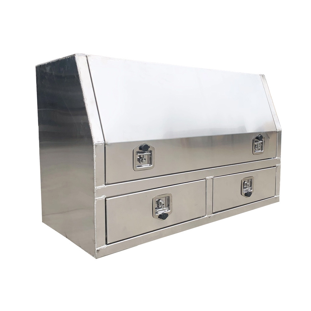 1400x600x850mm Flat Plate Half Open with 2 Drawers Toolbox